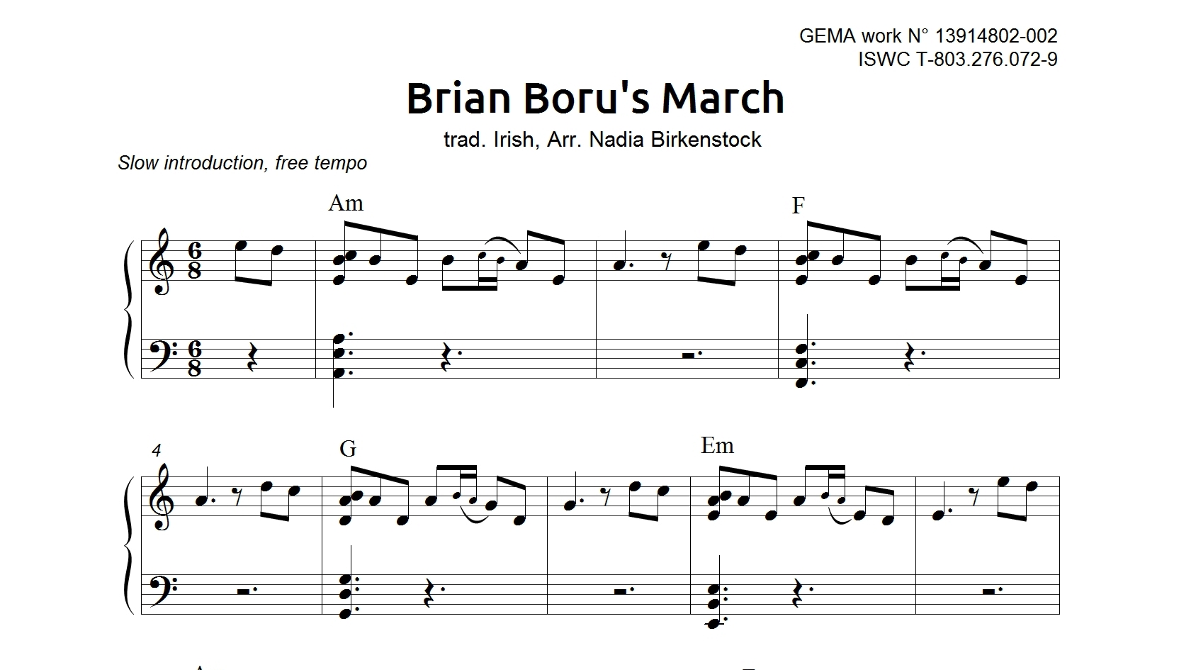 Preview_Brian Boru_sheet music_harp