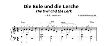 Preview_Die Eule und die Lerche_Solo_sheet music_harp