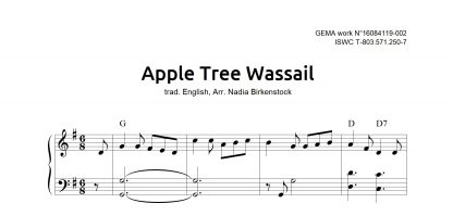Preview_Apple Tree Wassail_sheet music_harp
