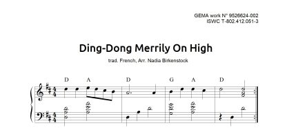 Preview_Ding Dong merrily_sheet music_harp