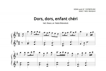 Preview_Dors dors enfant cheri_sheet music_harp