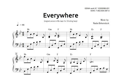 Preview_Everywhere_Bb_sheet music_harp