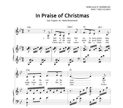 Preview_In Praise of Christmas_sheet music_harp