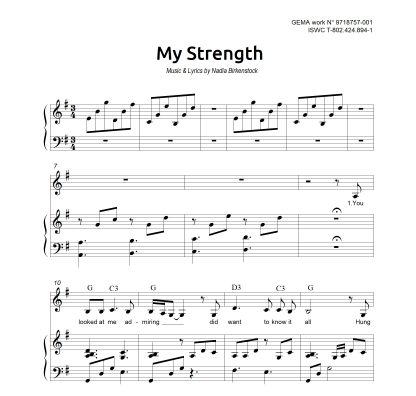 Preview_My Strength_sheet music_harp