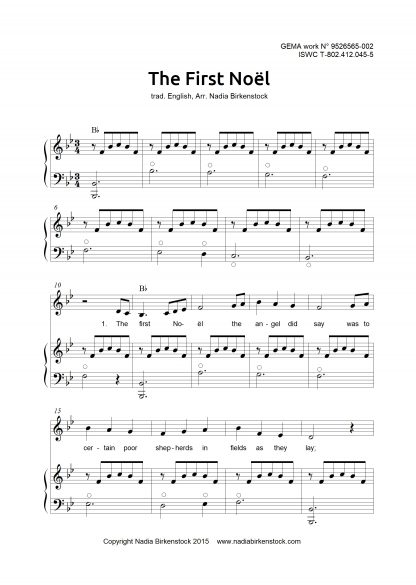 Preview_The first Noel_sheet music_harp