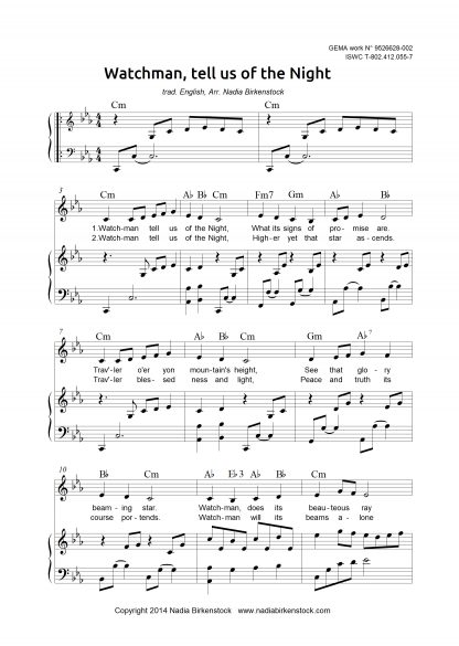 Preview_Watchman tell us of the night_sheet music_harp