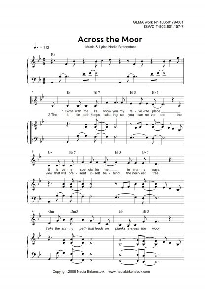 Preview_Across the Moor_sheet music harp