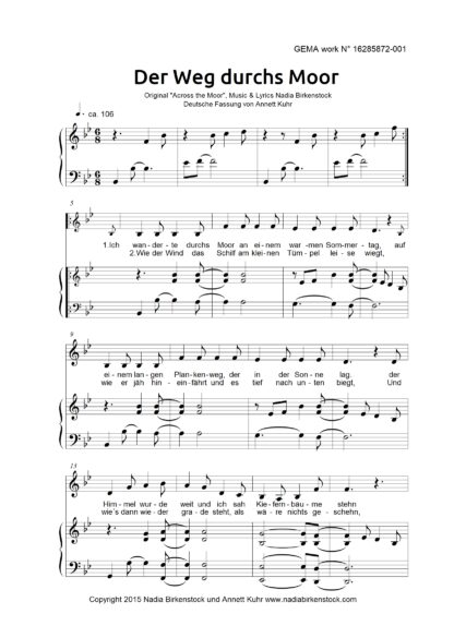 Preview_Der Weg durchs Moor_sheet music