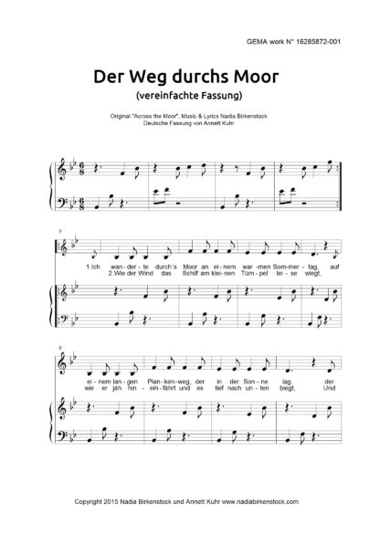 Preview_Der Weg durchs Moor_simplified_sheet music